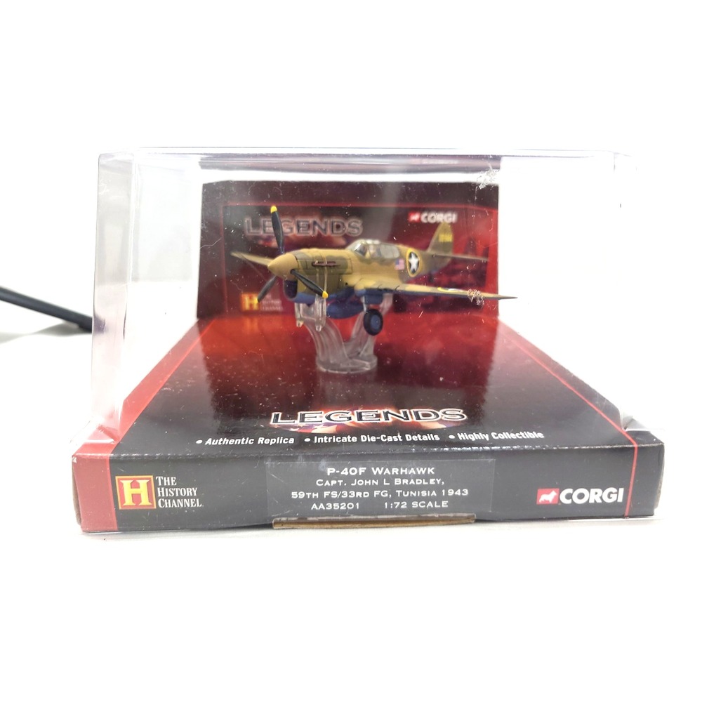 CORGI P-40F Warhawk~Capt. John Bradley~WWII Ace~AA35201
